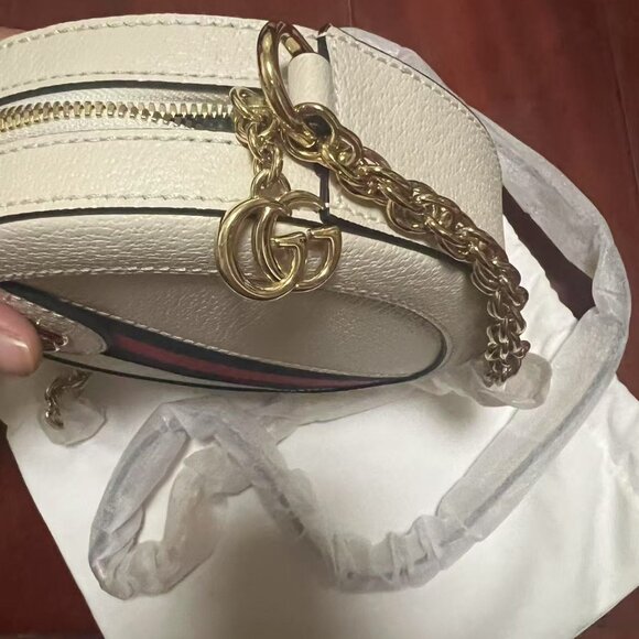 Gucci Ophidia Round Shoulder Bag Mini White - Picture 4 of 7